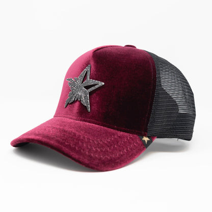 Velvet Diamond Star Logo Trucker Hat
