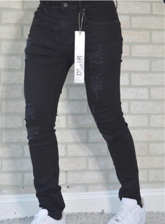 Self Patched Denim Jeans