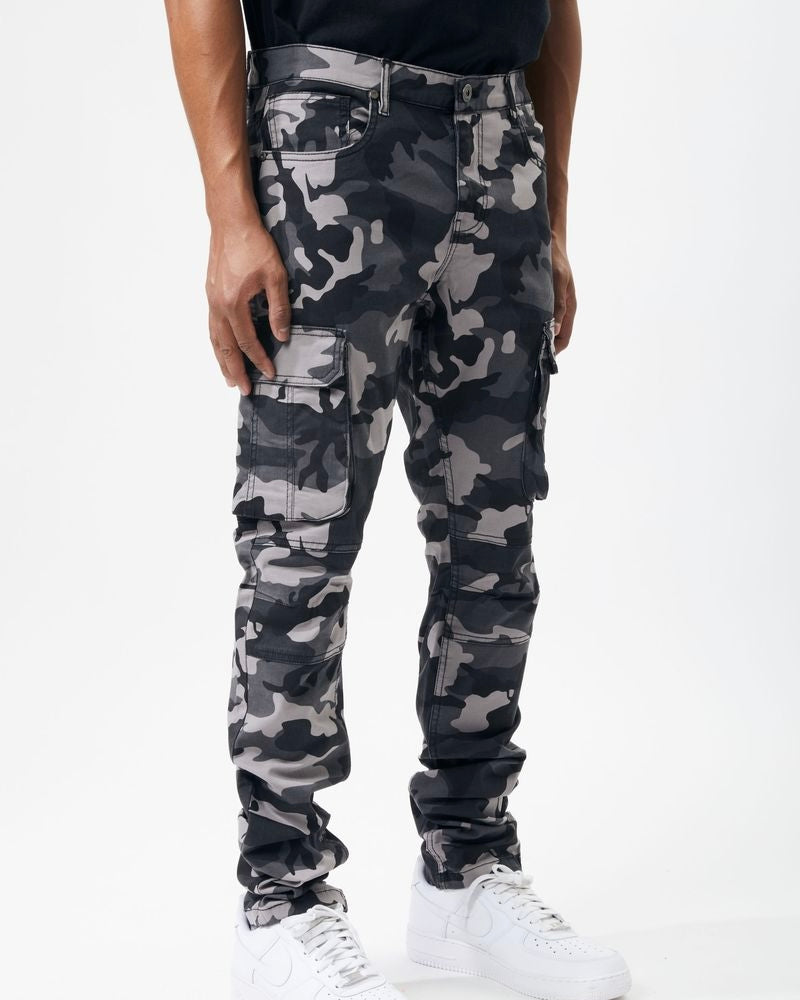 black camo cargo pants