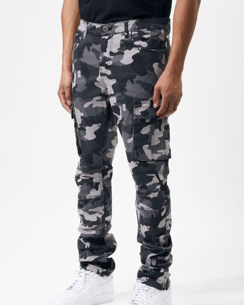 black camo cargo pants