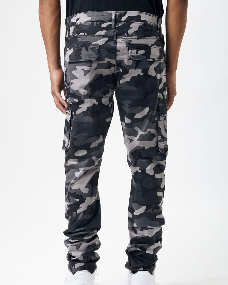 black camo cargo pants