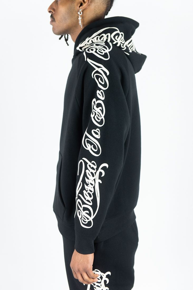 Script Blessed Fleece Hoodie