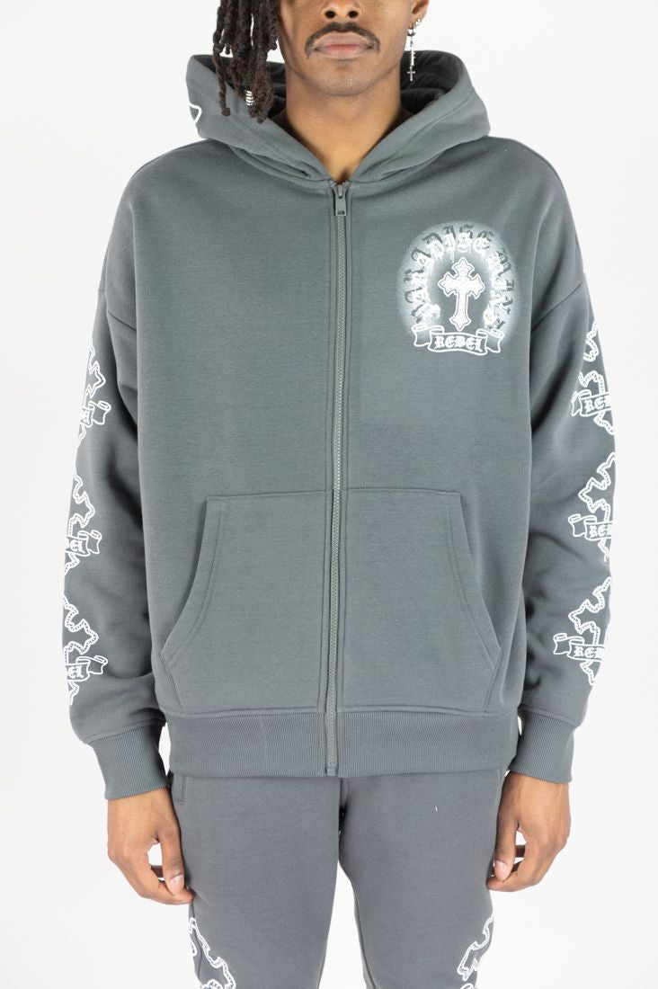 Rebel Cross Full-Zip Hoodie