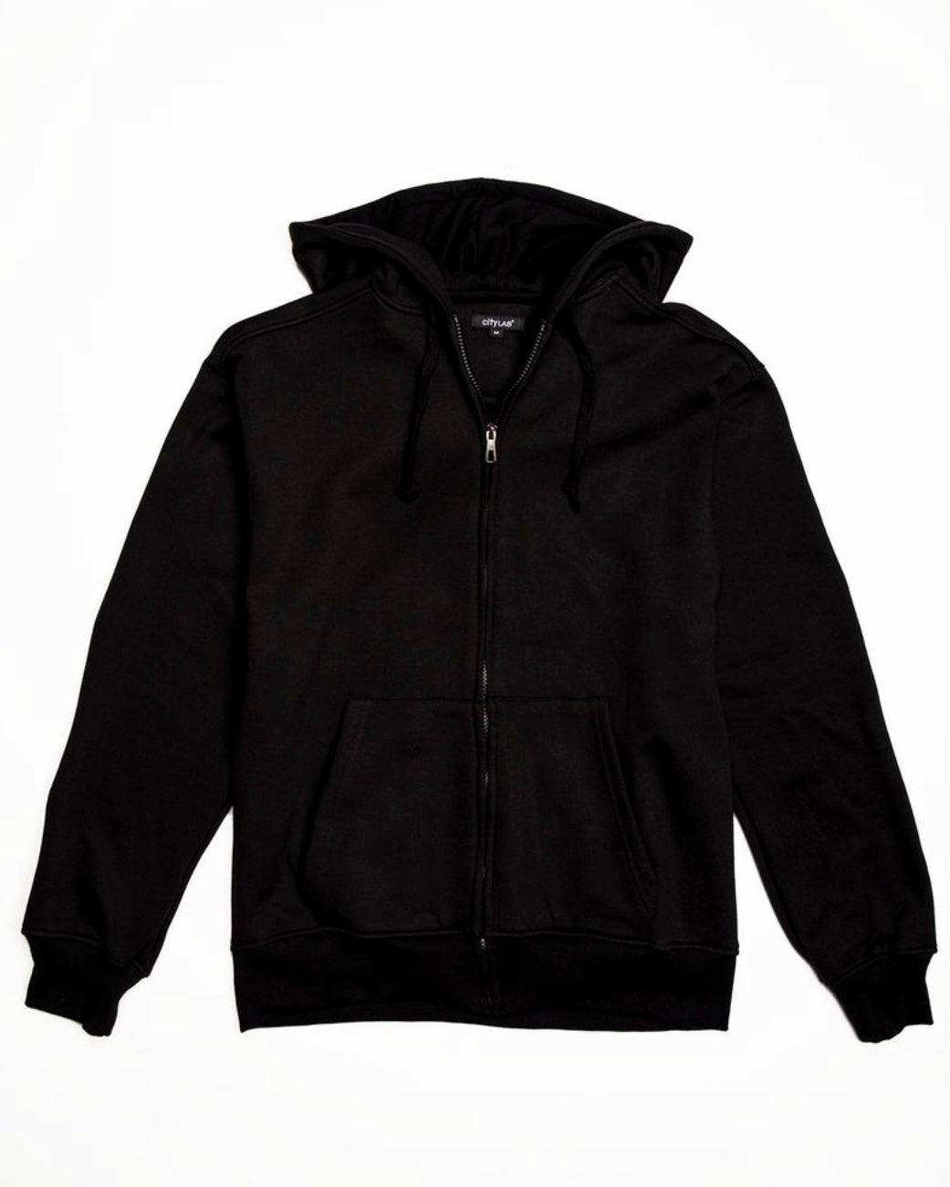 Full-Zip Solid Hoodie