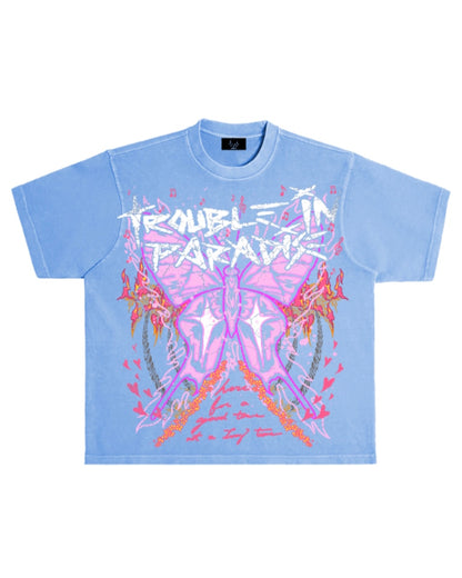 Trouble In Paradise Box Oversized Tee