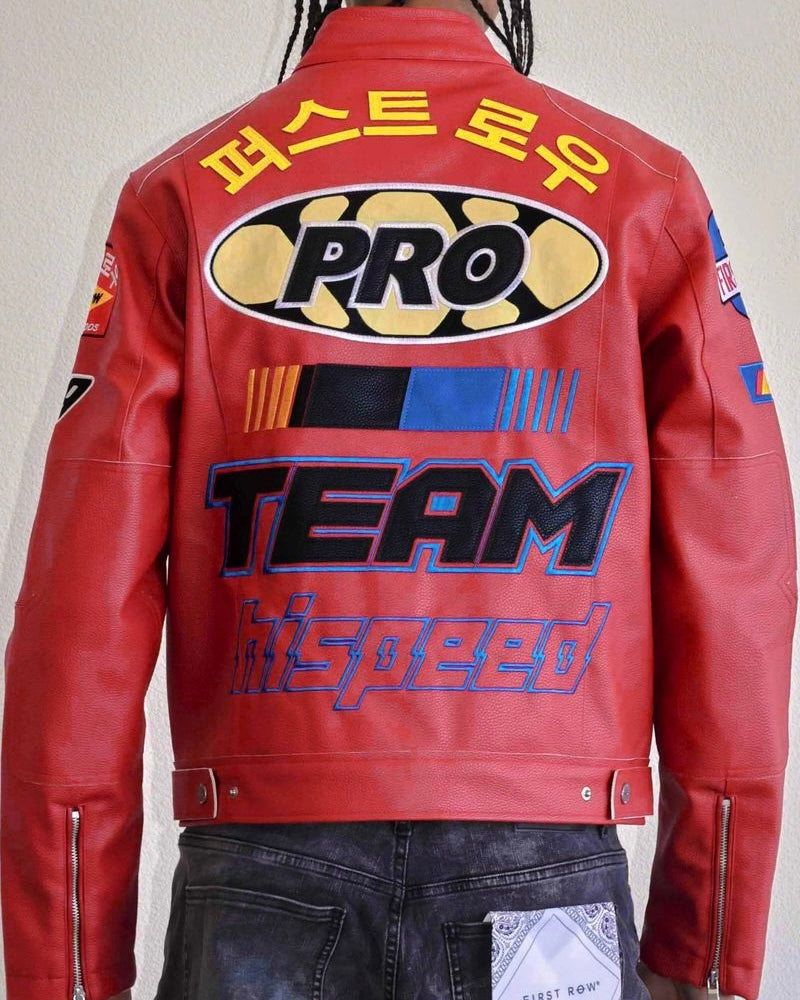 Motor Racing Leather Jacket