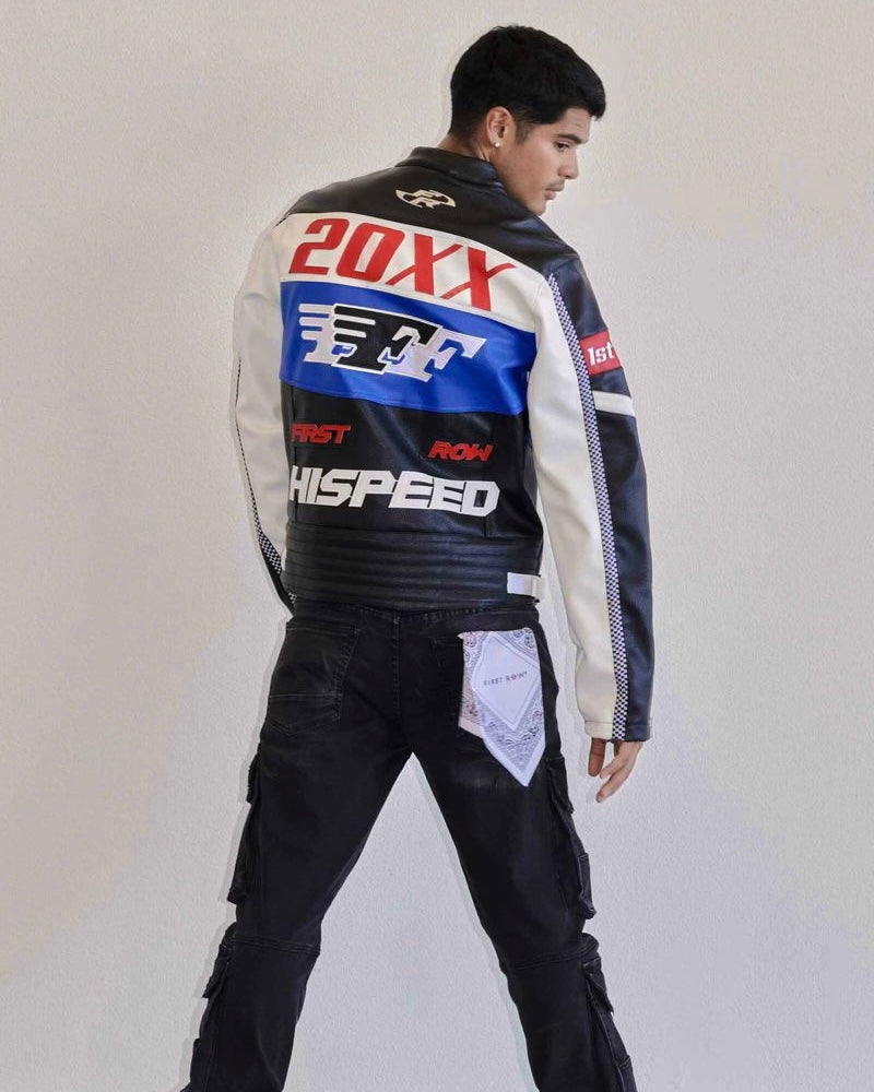 Contrast Motor Racing Jacket