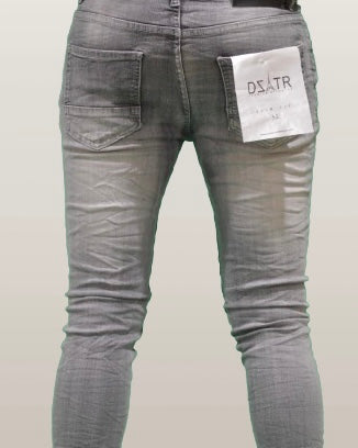 Scratched Slim-Fit Jeans