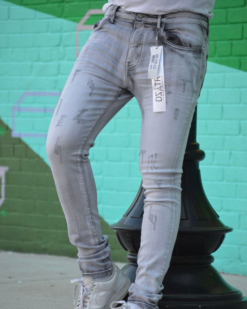 Grey Washed Jeans