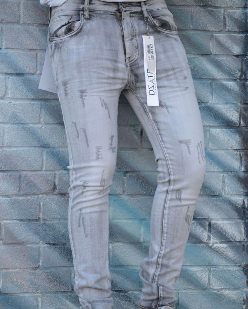 Grey Washed Jeans