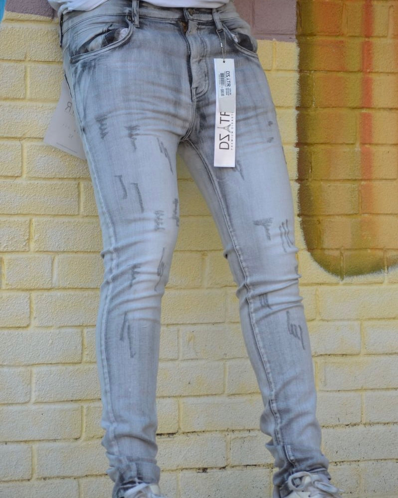 Grey Washed Jeans