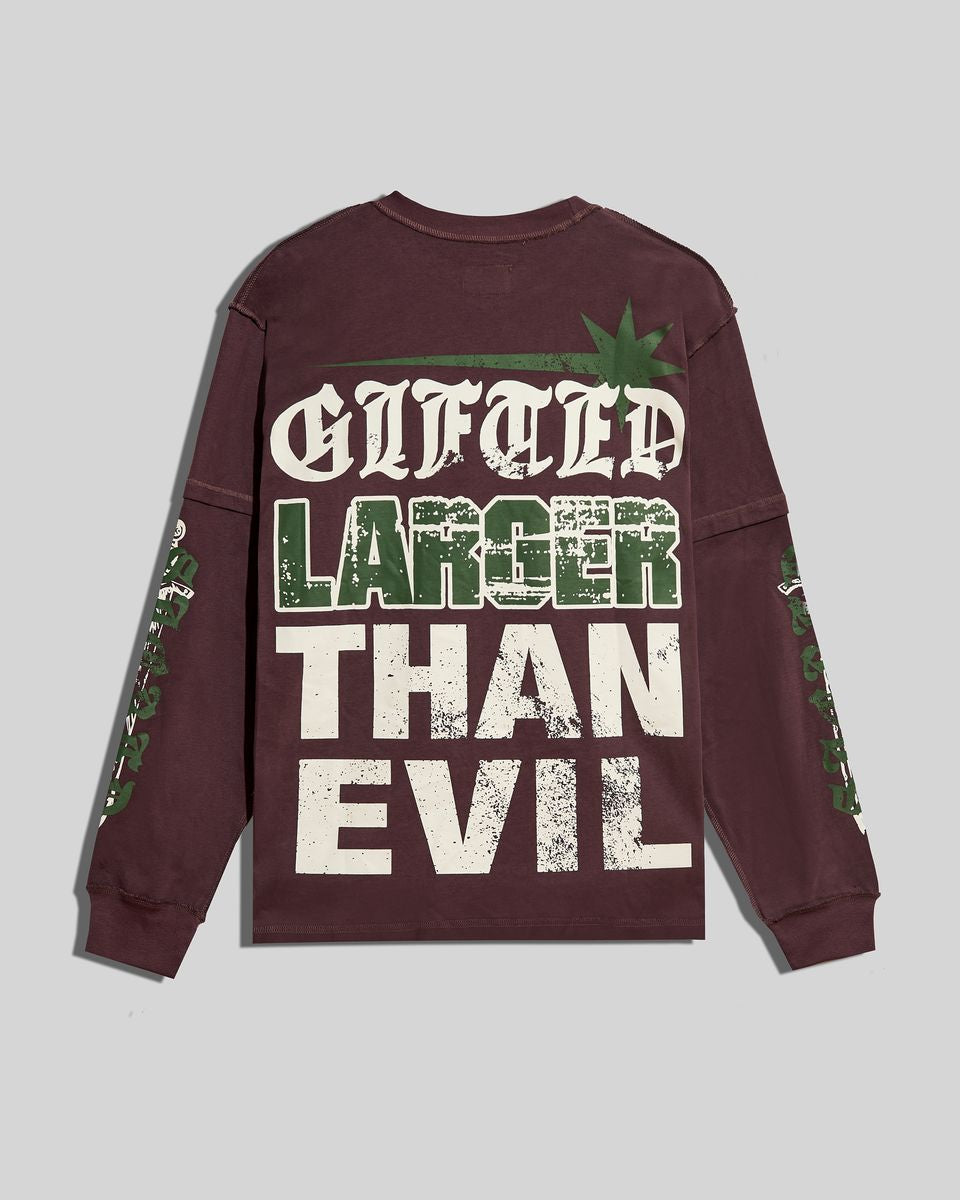 Larger Than Evil Long Sleeve Shirt