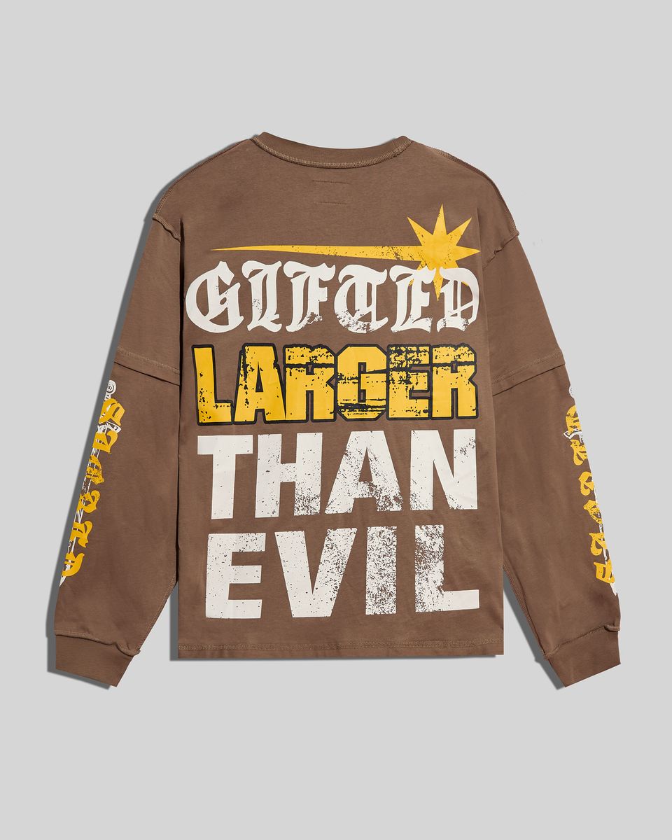 Larger Than Evil Long Sleeve Shirt