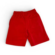 Red shorts on a white background