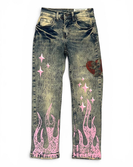 FWRD Junior's Dreams Slim Straight Denim
