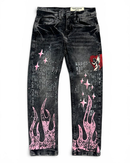 FWRD Junior's Dreams Slim Straight Denim