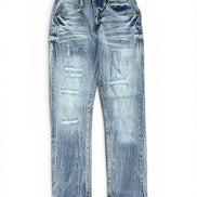 FWRD Junior's Premium Distressed Straight Denim