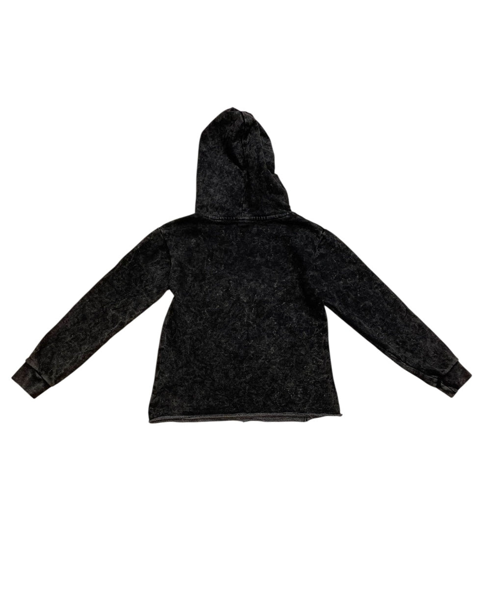 Black hoodie on a white background