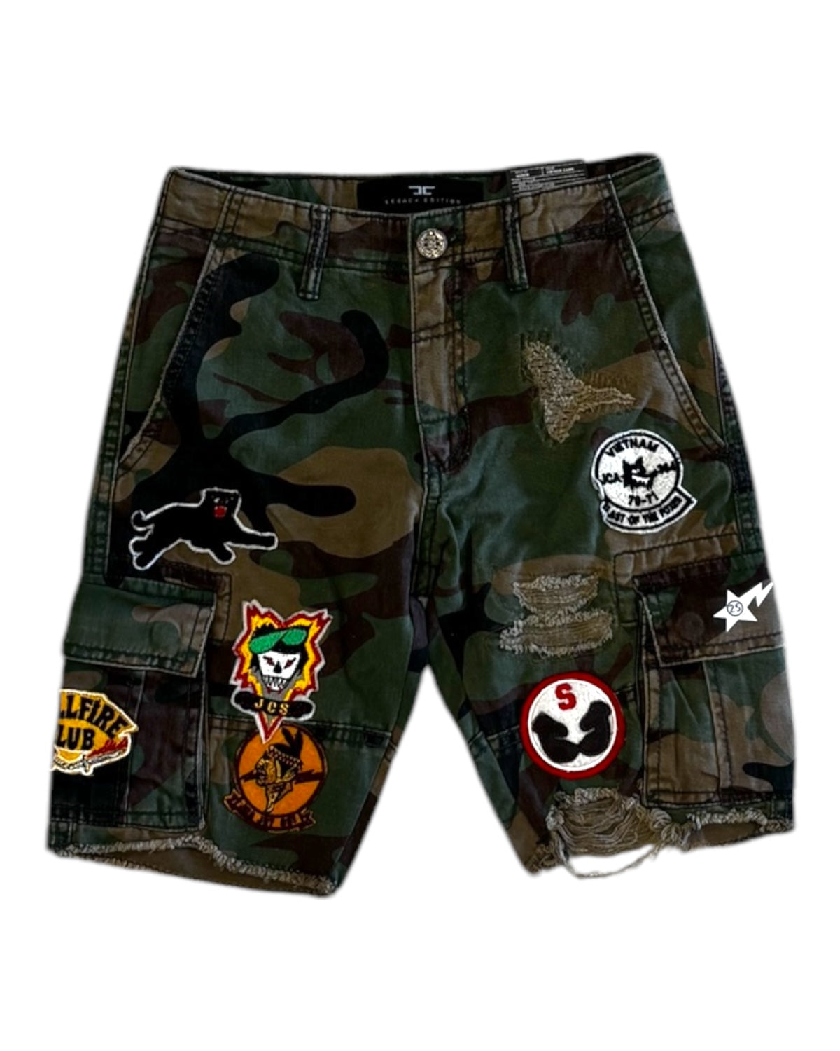Jordan Craig juniors cargo shorts in camo 