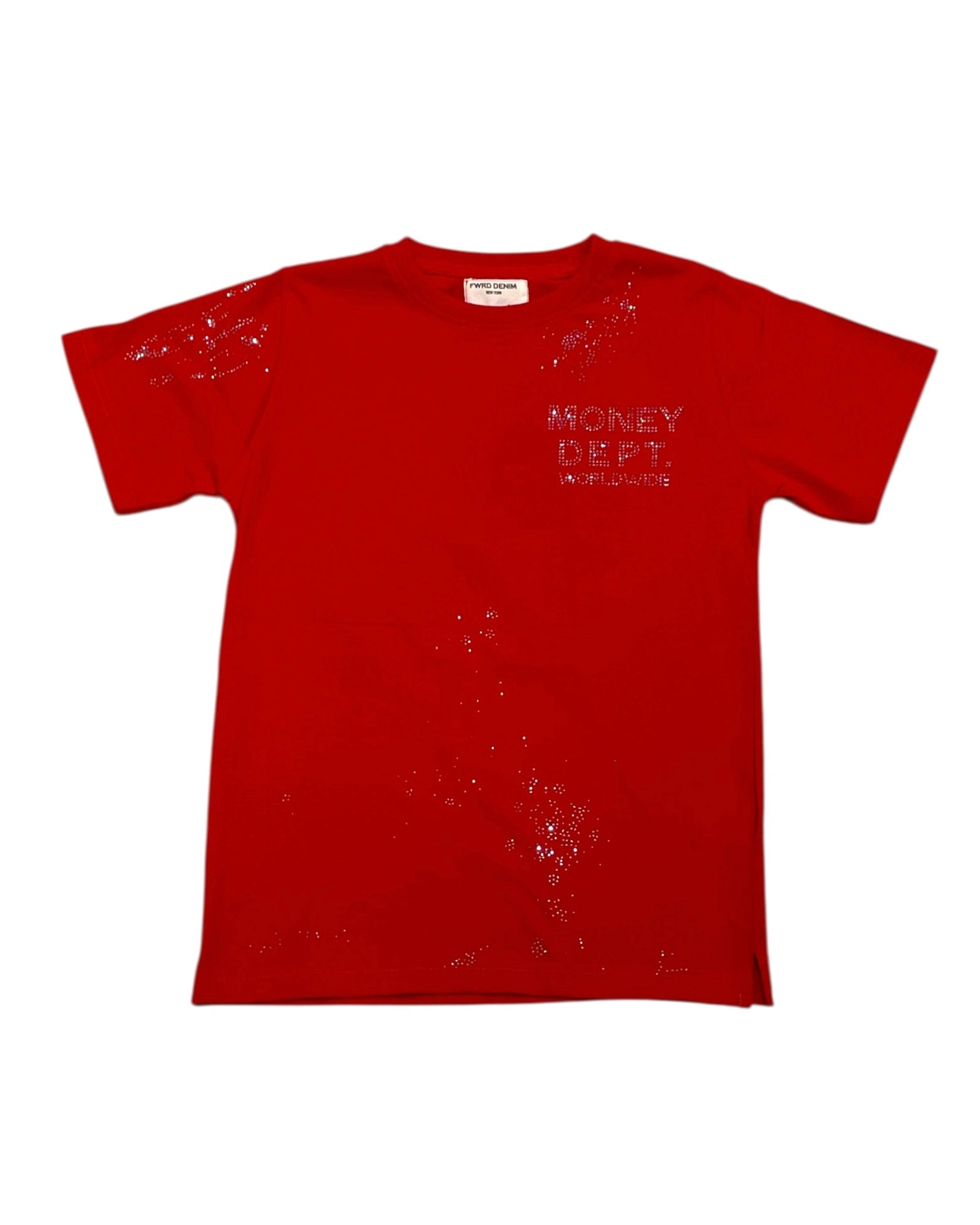FwrD juniors money dept tee in red 