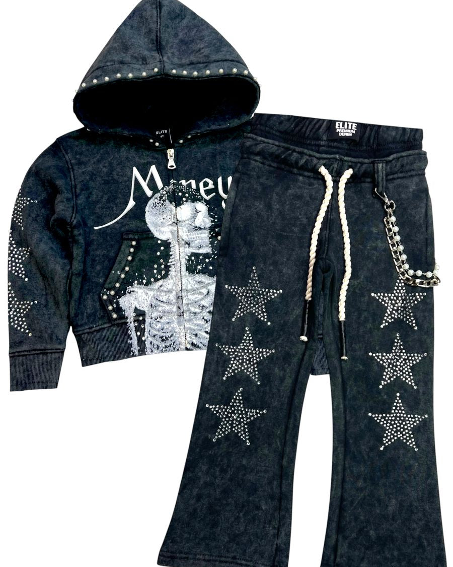 Toddler's Skull Premium Heavy GSM Track Set