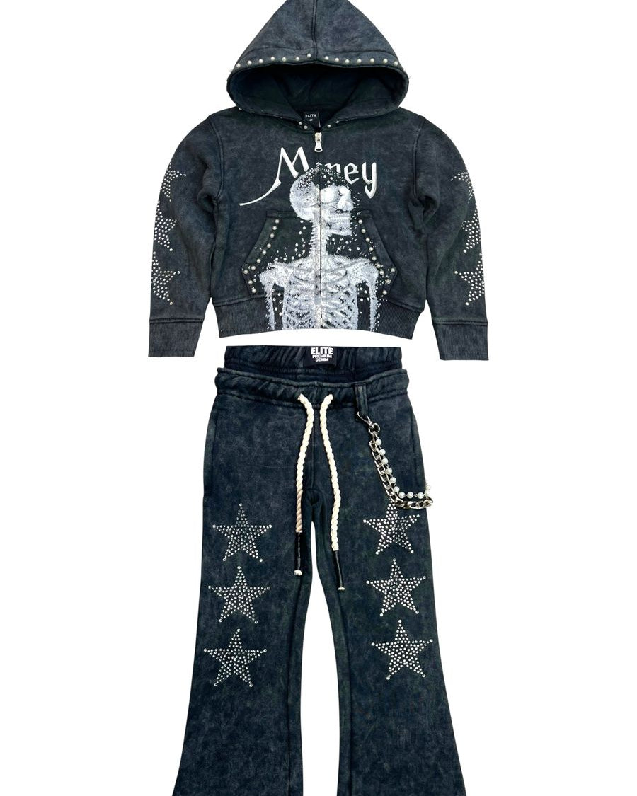 Toddler's Skull Premium Heavy GSM Track Set