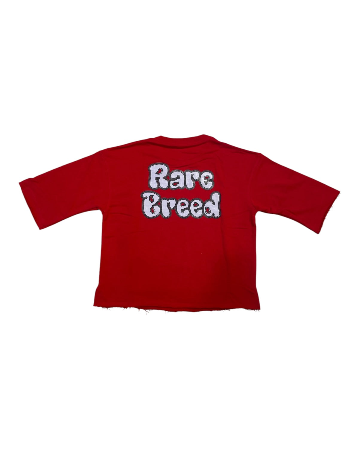 Focus legend crop tee in red 