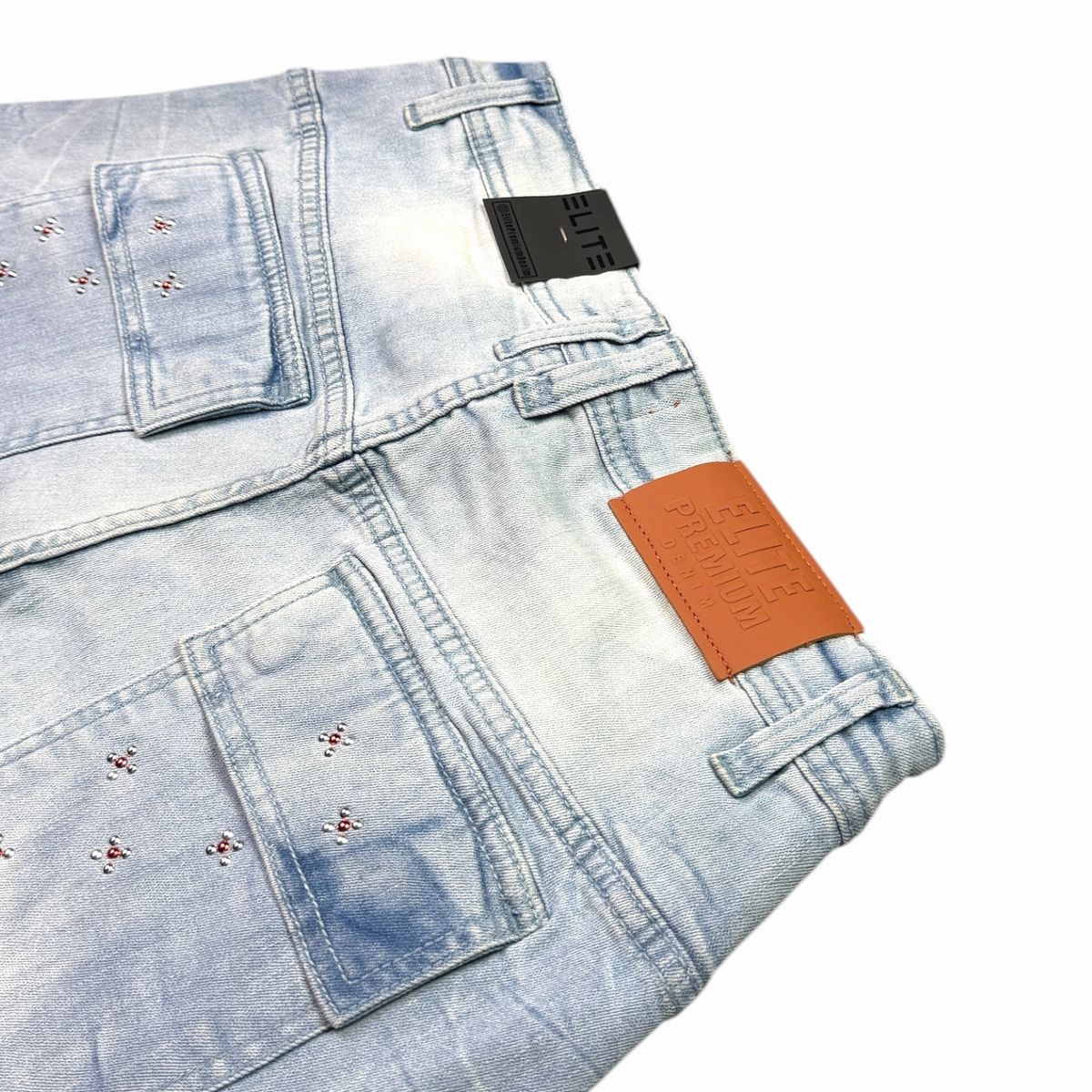 Elite Embellished Denim Shorts