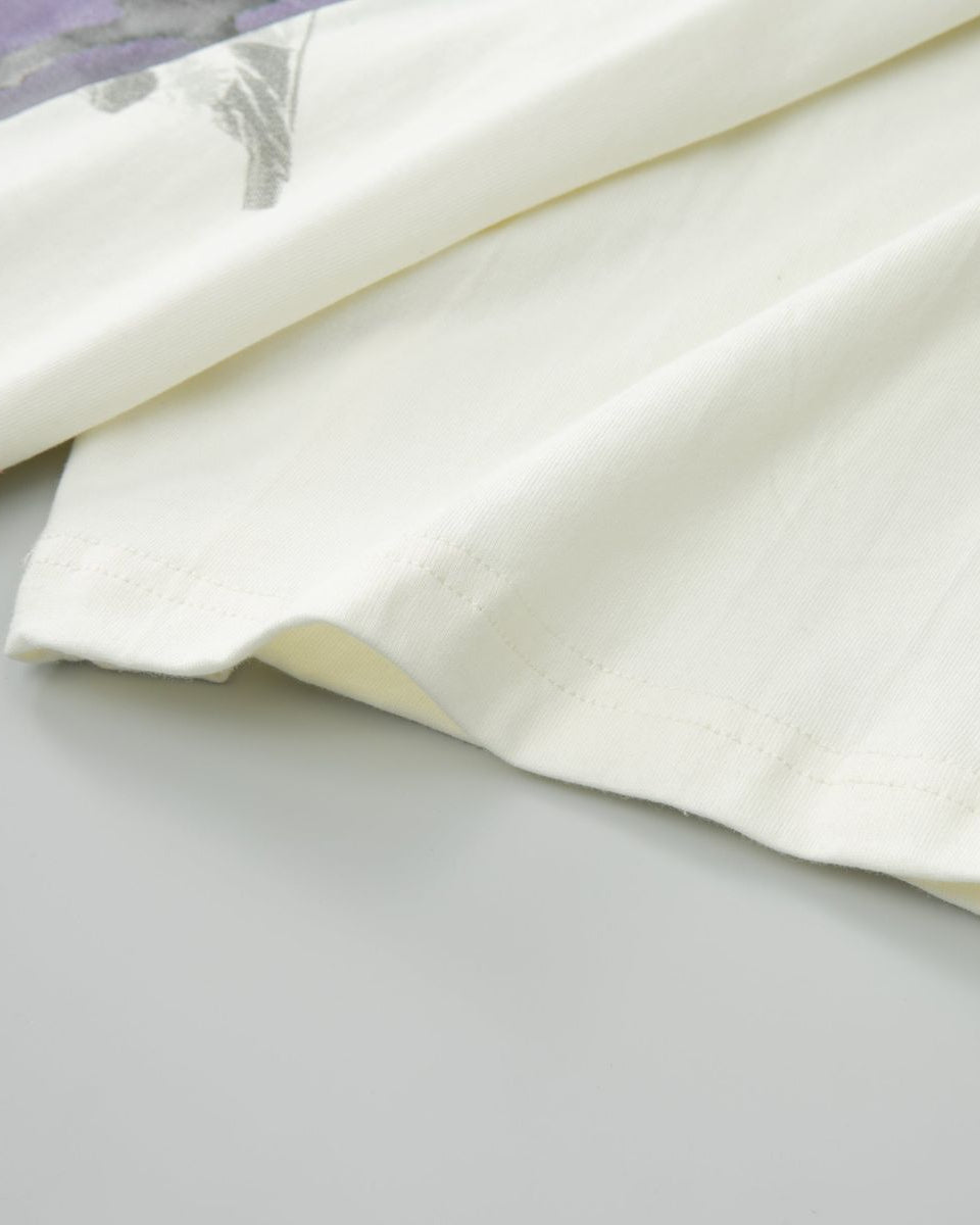 Close-up of white fabric on a gray surface