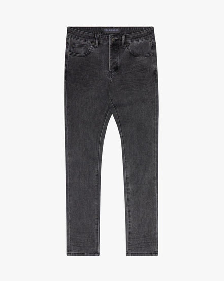 Grey jeans on a white background