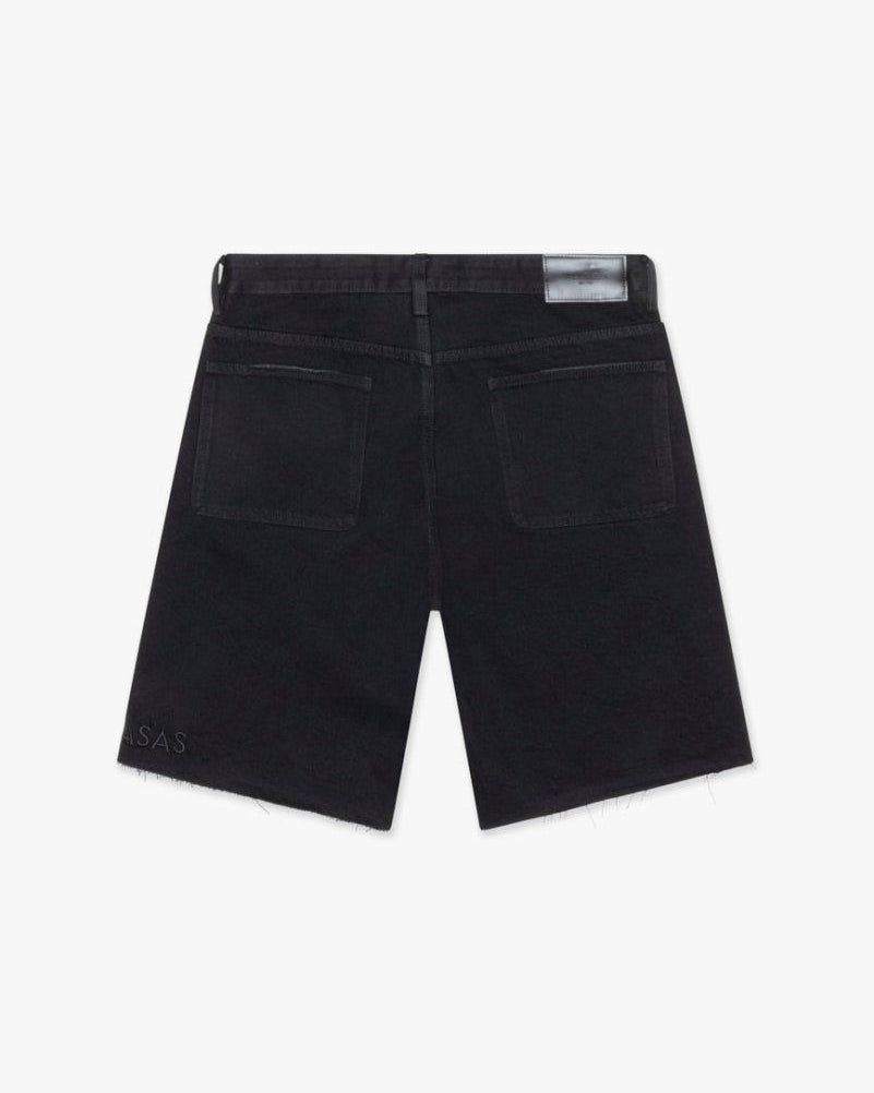Black shorts on a white background