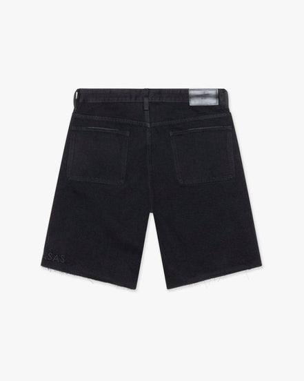 Black shorts on a white background