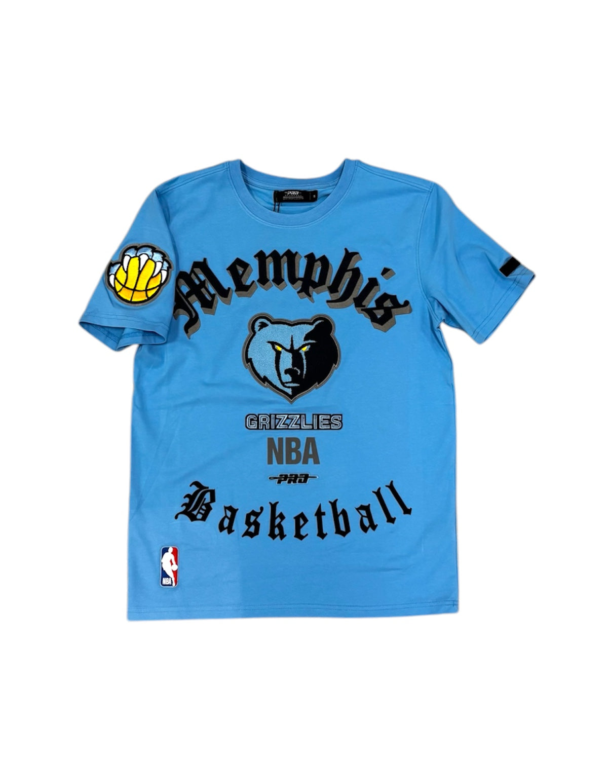 Memphis Grizzlies Old English Tee In University Blue Color 