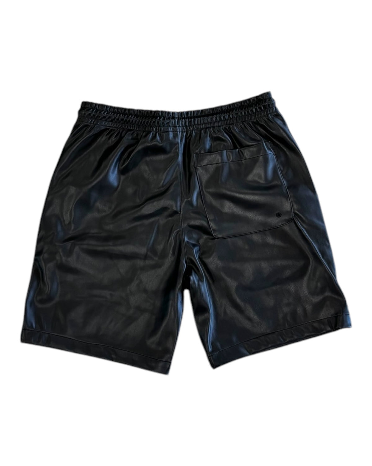 Jordan Craig see you in paradise PU leather shorts in black for men