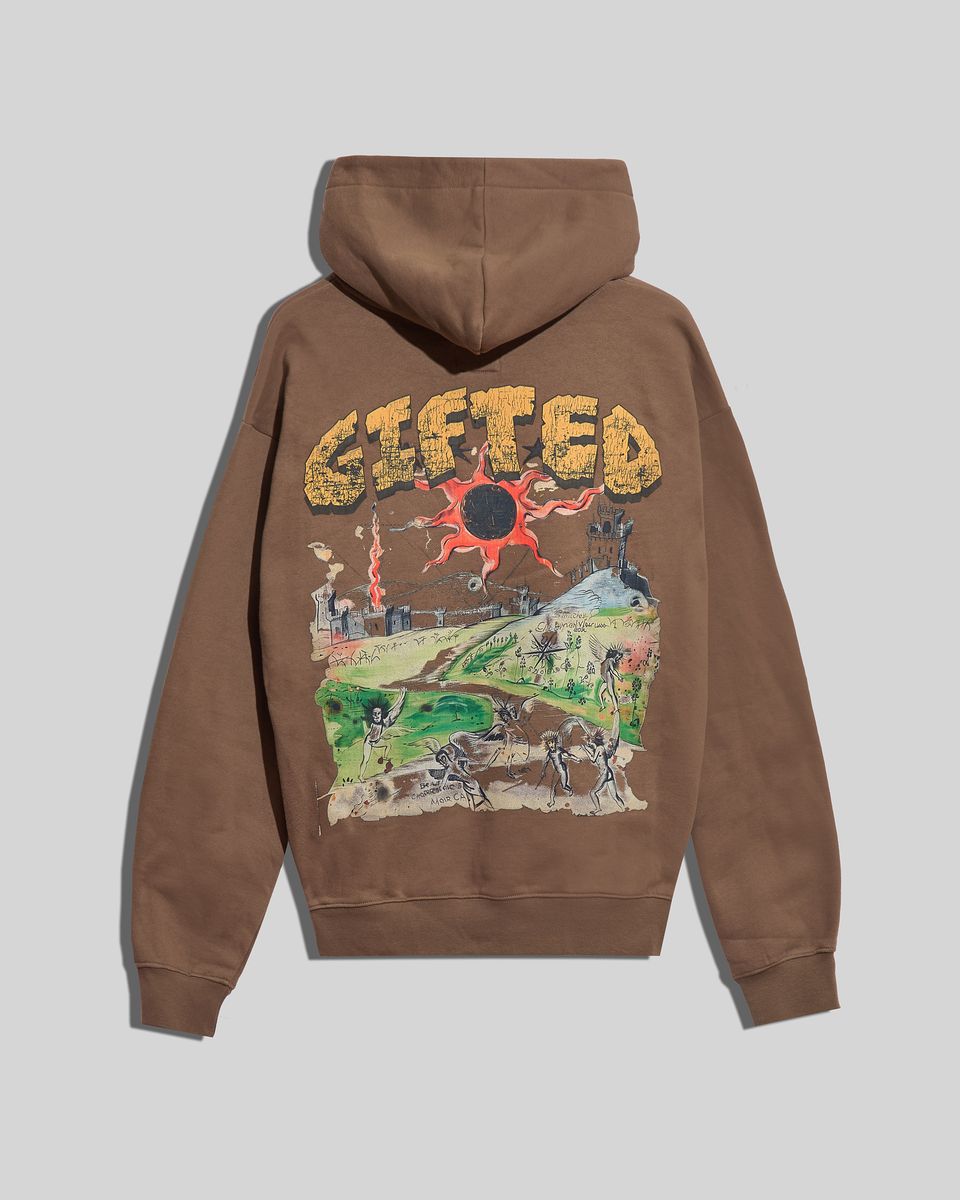 Monde hoodie in brown color 