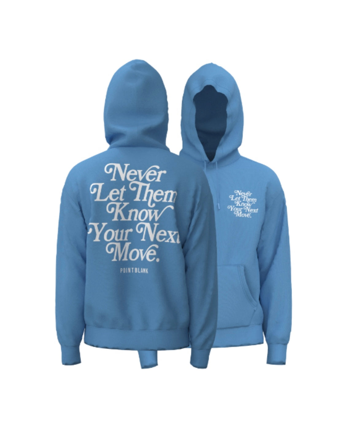 never let them know hoodie in Carolina blue