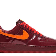 Nike Air Force 1 Low Patent Leather Dark Team Red Safety Orange Men's