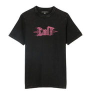 Cult of individuality pinstripe logo tee in steel color 