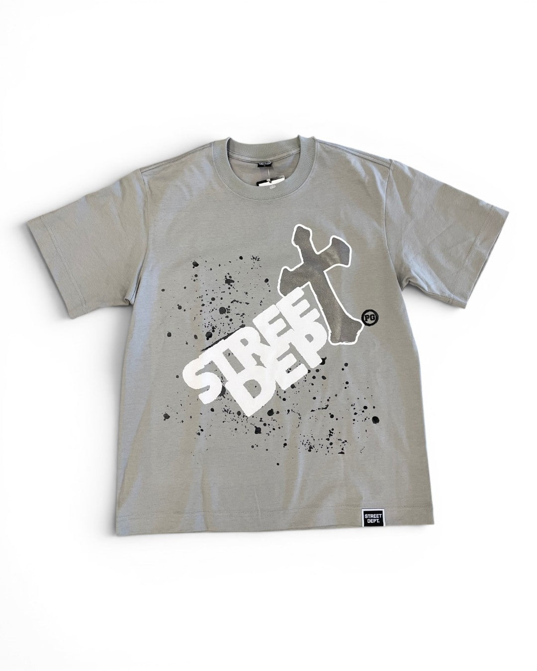 Gray t-shirt with 'Street Dee' logo on a white background
