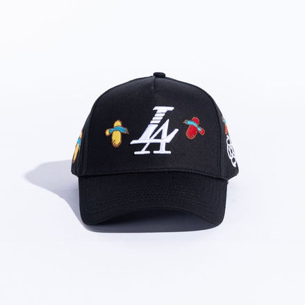 Reference paradise LA birds snapback in black 