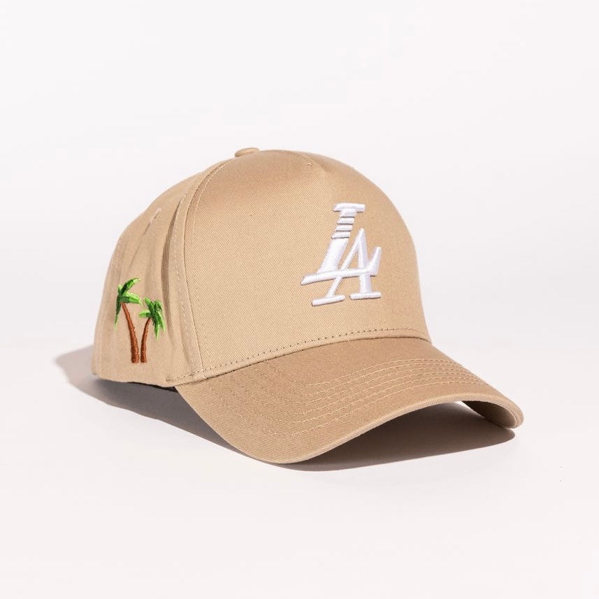 reference LA SnapBack in tan 