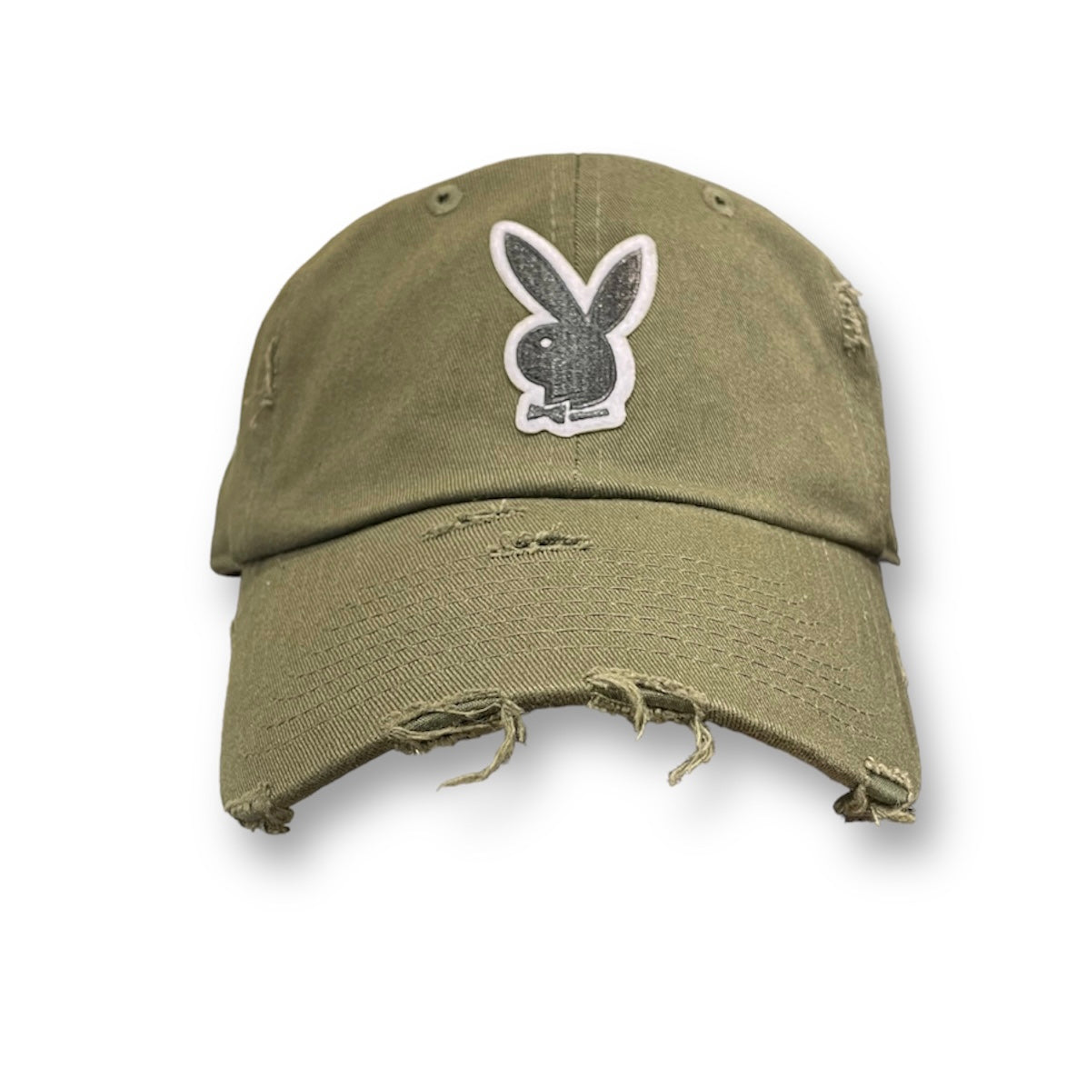 Black Playboy Bunny Dad Hat