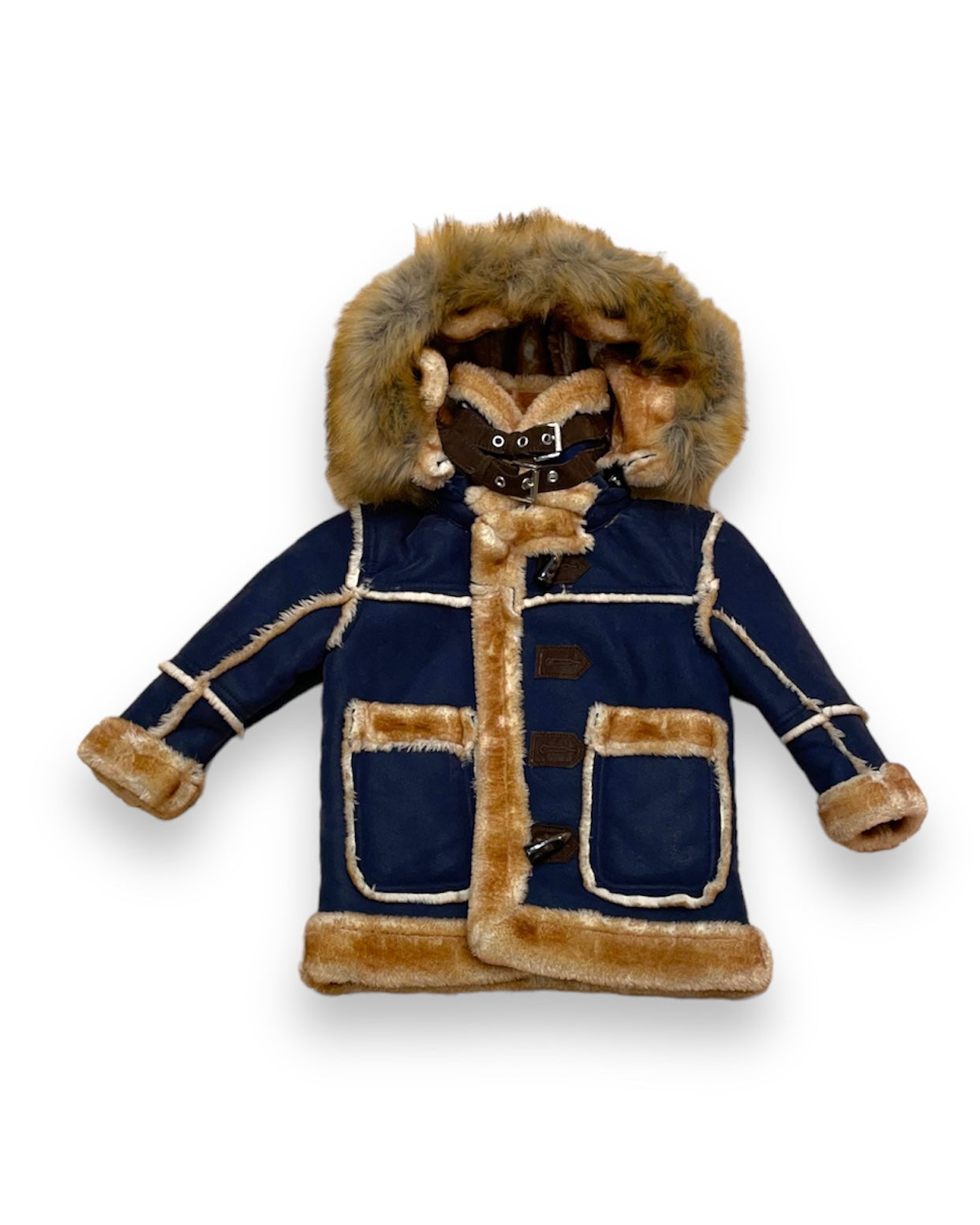 Toddler’s Shearling Long Coat