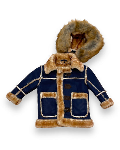 Toddler’s Shearling Long Coat