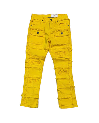 Kid’s Layered Stacked Color Jean