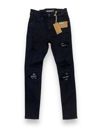 Paisley Patched Rip Jeans
