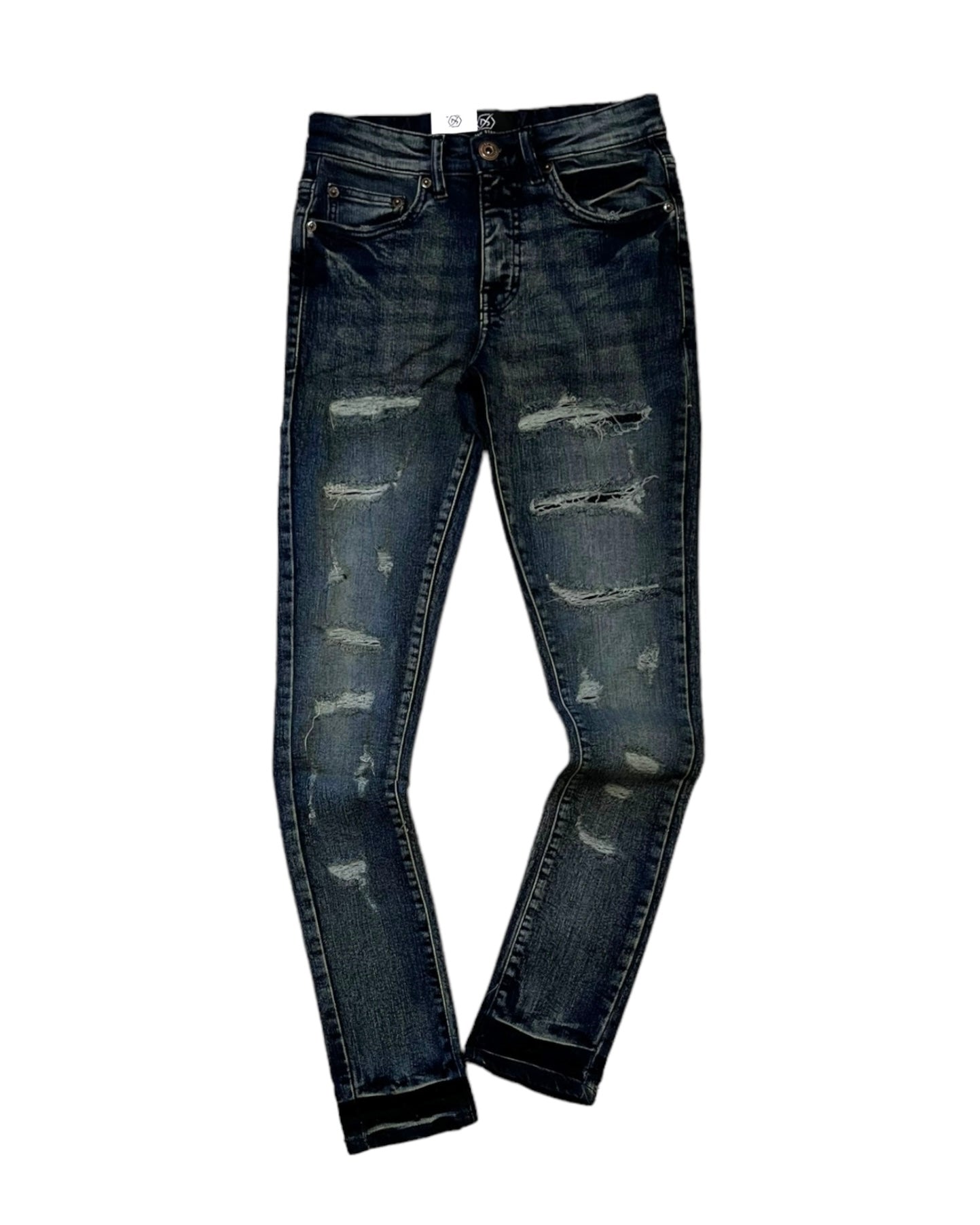 Distressed Skinny Denim Jean