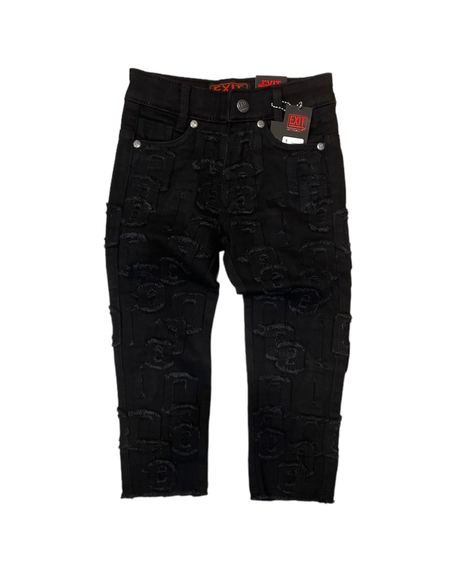 black variant of the designer jeans for toddlers