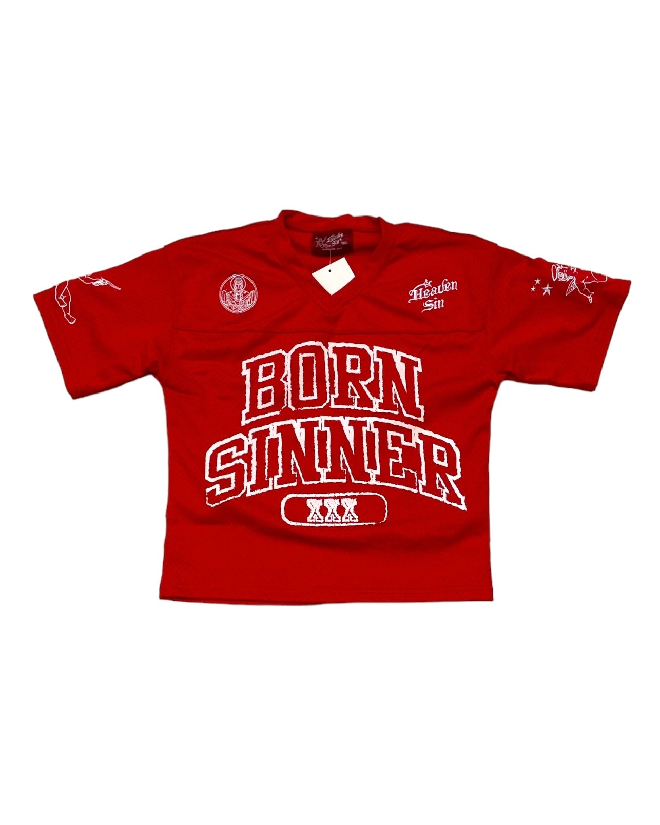 Born Sinner Football Jersey Tee