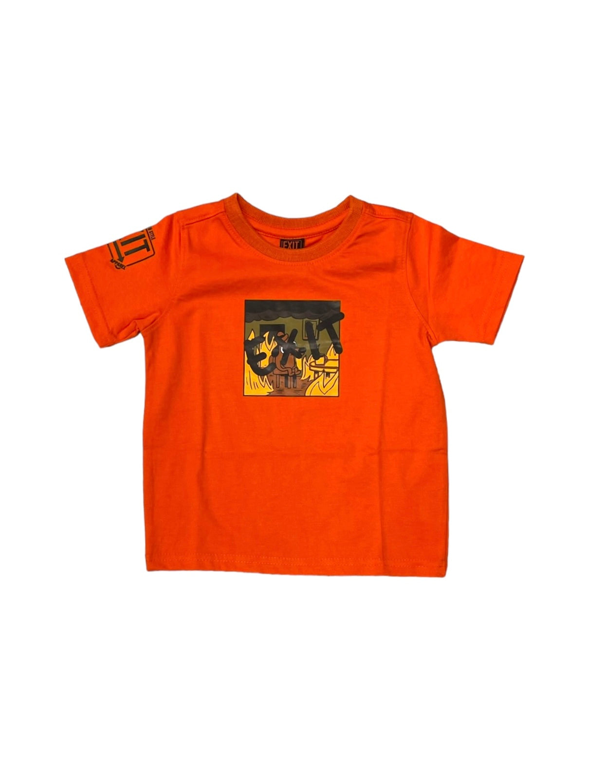 Orange On Fire meme Graphic tee for toddler